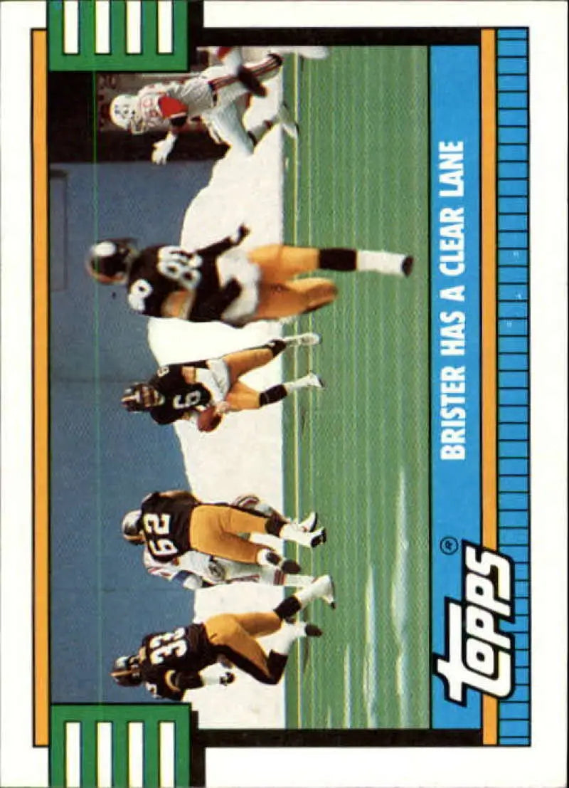 1990 Topps #527 Bubby Brister EX Excellent Pittsburgh Steelers Football Card - Football Card Single