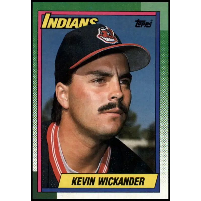 1990 Topps #528 Kevin Wickander UER NM-MT Cleveland Indians Baseball Card - Baseball Card Single