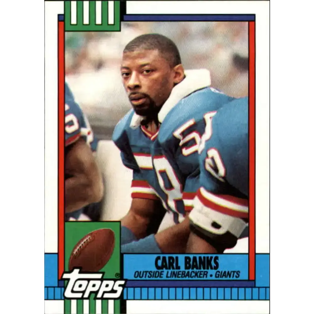 1990 Topps #53 Carl Banks EX Excellent New York Giants Football Card - Football Card Single