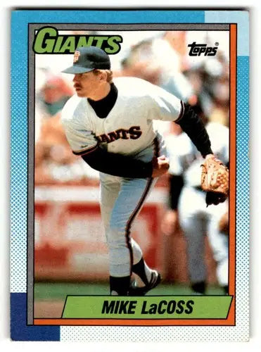 1990 Topps #53 Mike LaCoss San Francisco Giants Baseball Cards EX/NM ID:55647 - Baseball Card Single
