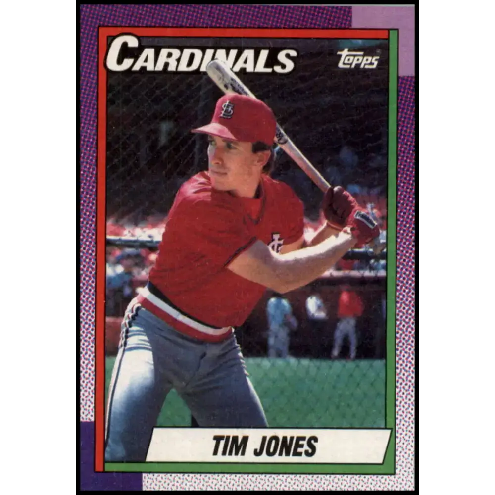 1990 Topps #533 Tim Jones NM-MT St. Louis Cardinals Baseball Card - Baseball Card Single