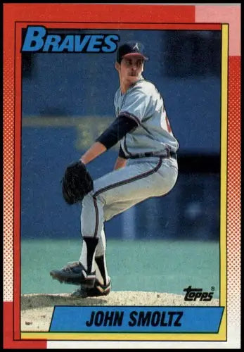 1990 Topps #535 John Smoltz NM Near Mint Braves - Baseball Card Single