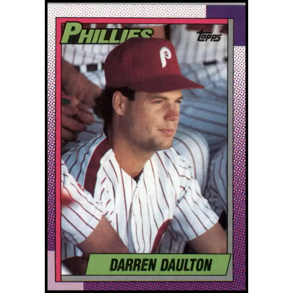 1990 Topps #542 Darren Daulton NM-MT Philadelphia Phillies Baseball Card - Baseball Card Single