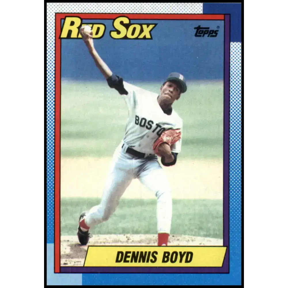 1990 Topps #544 Dennis Boyd NM-MT Boston Red Sox Baseball Card - Baseball Card Single