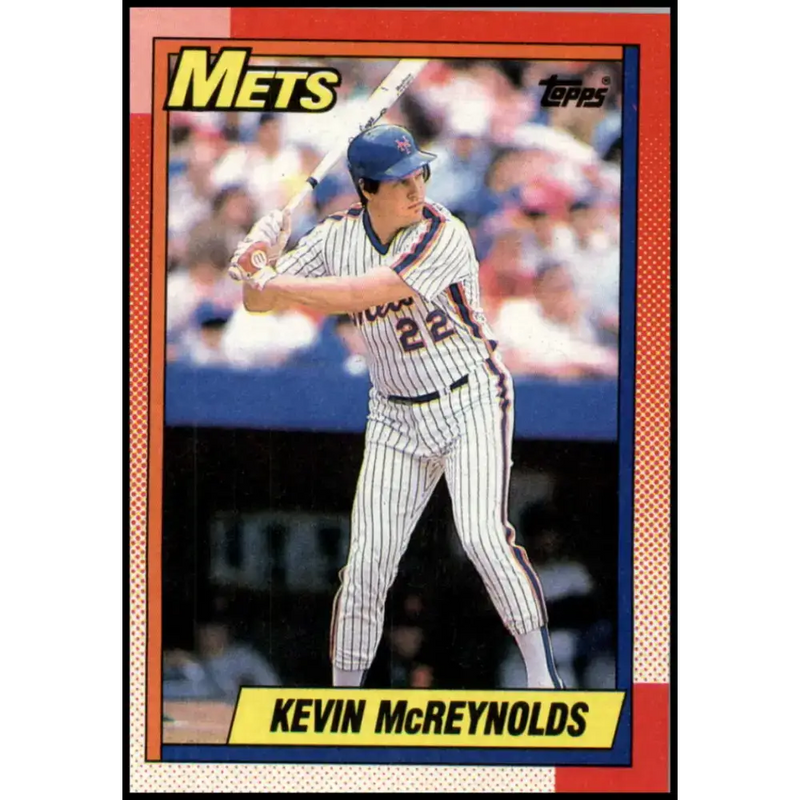 1990 Topps #545 Kevin McReynolds NM-MT New York Mets Baseball Card - Baseball Card Single