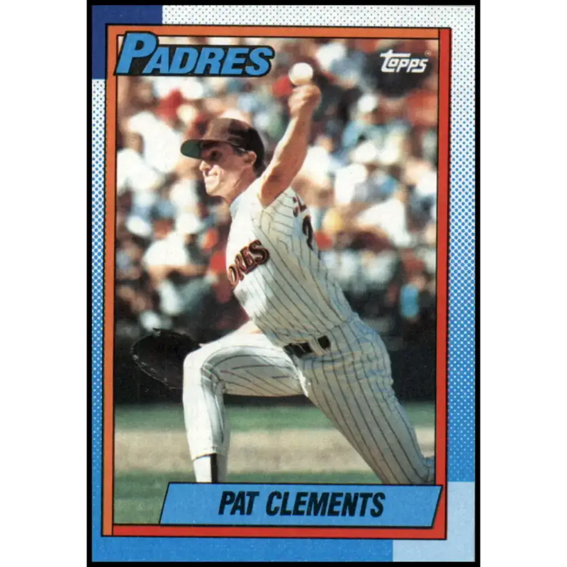 1990 Topps #548 Pat Clements NM-MT San Diego Padres Baseball Card - Baseball Card Single