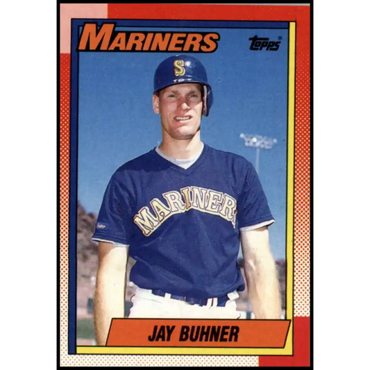 1990 Topps #554 Jay Buhner NM-MT Seattle Mariners Baseball Card - Baseball Card Single