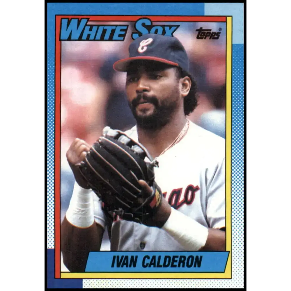 1990 Topps #569 Ivan Calderon NM-MT Chicago White Sox Baseball Card - Baseball Card Single