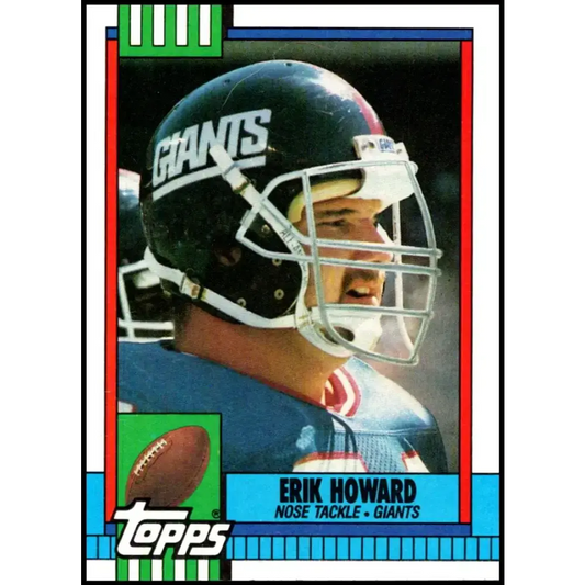 1990 Topps #57 Erik Howard EX Excellent New York Giants Football Card