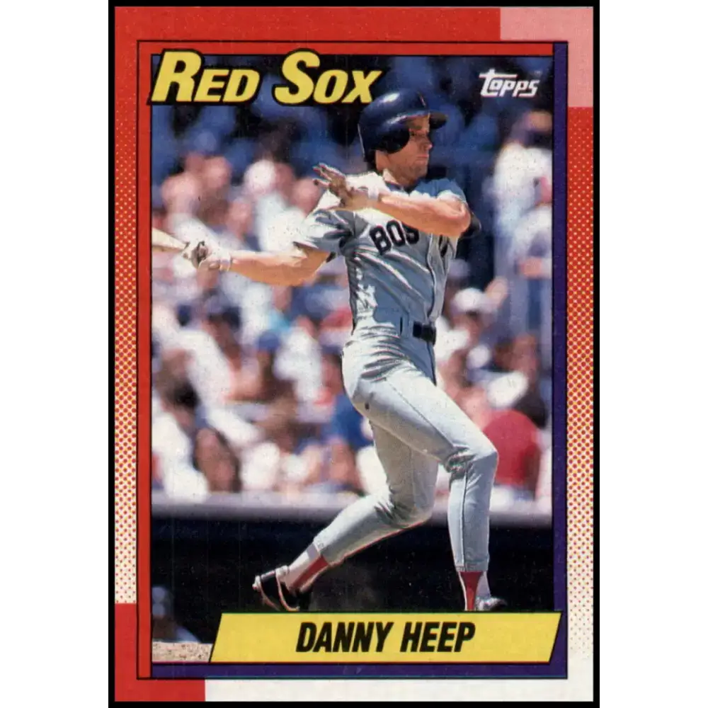 1990 Topps #573 Danny Heep NM-MT Boston Red Sox Baseball Card - Baseball Card Single