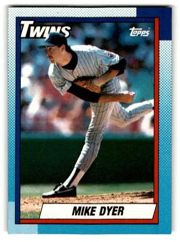 1990 Topps #576 Mike Dyer Minnesota Twins Baseball Cards EX/NM ID:53745 - Baseball Card Single