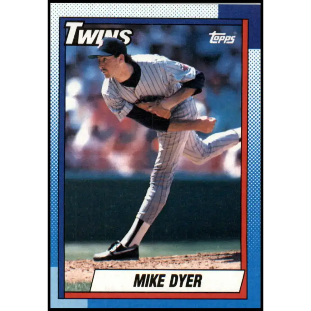 1990 Topps #576 Mike Dyer NM-MT RC Rookie Minnesota Twins Baseball Card - Baseball Card Single