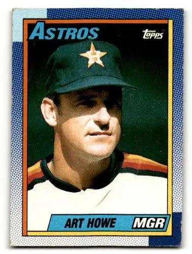 1990 Topps #579 Art Howe Houston Astros Baseball Cards EX/NM ID:55023 - Baseball Card Single