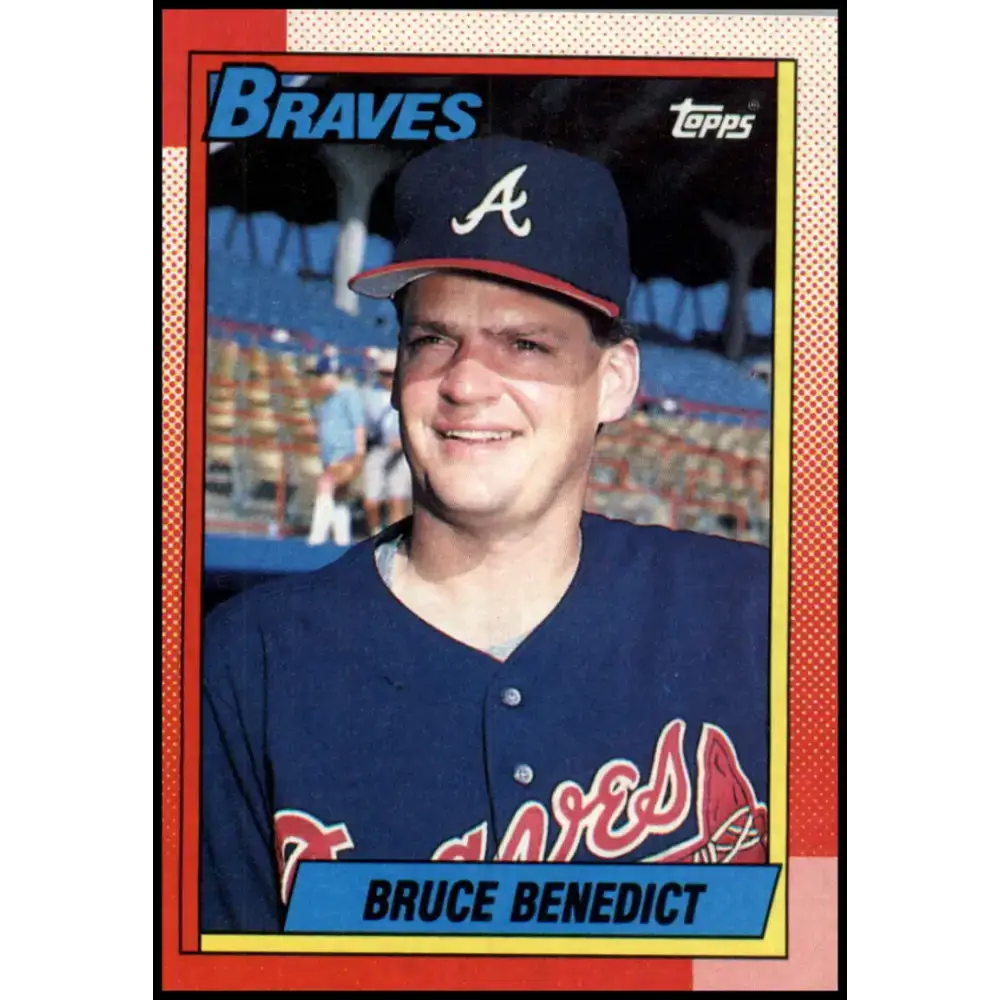 1990 Topps #583 Bruce Benedict NM-MT Atlanta Braves Baseball Card - Baseball Card Single