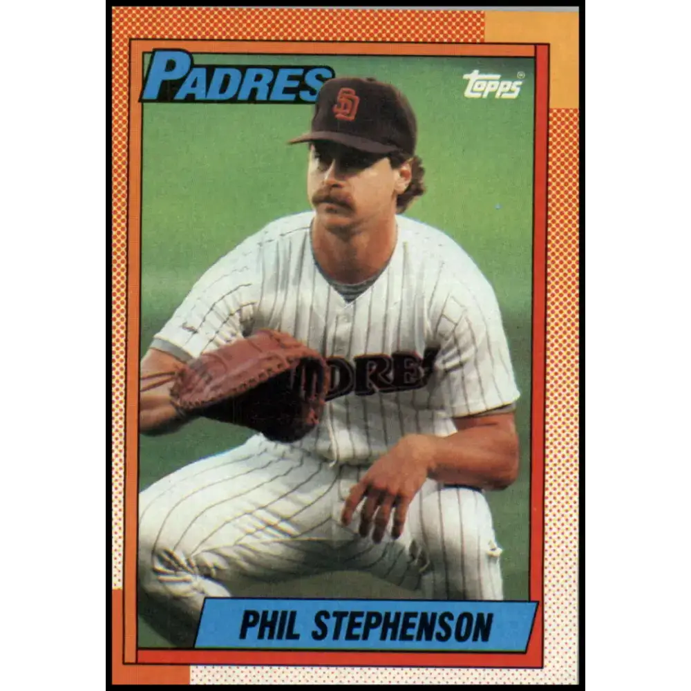 1990 Topps #584 Phil Stephenson NM-MT San Diego Padres Baseball Card - Baseball Card Single