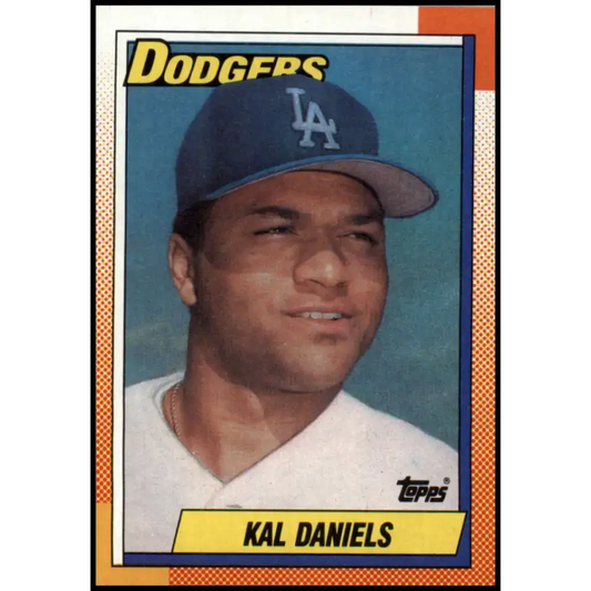 1990 Topps #585 Kal Daniels NM-MT Los Angeles Dodgers Baseball Card - Baseball Card Single