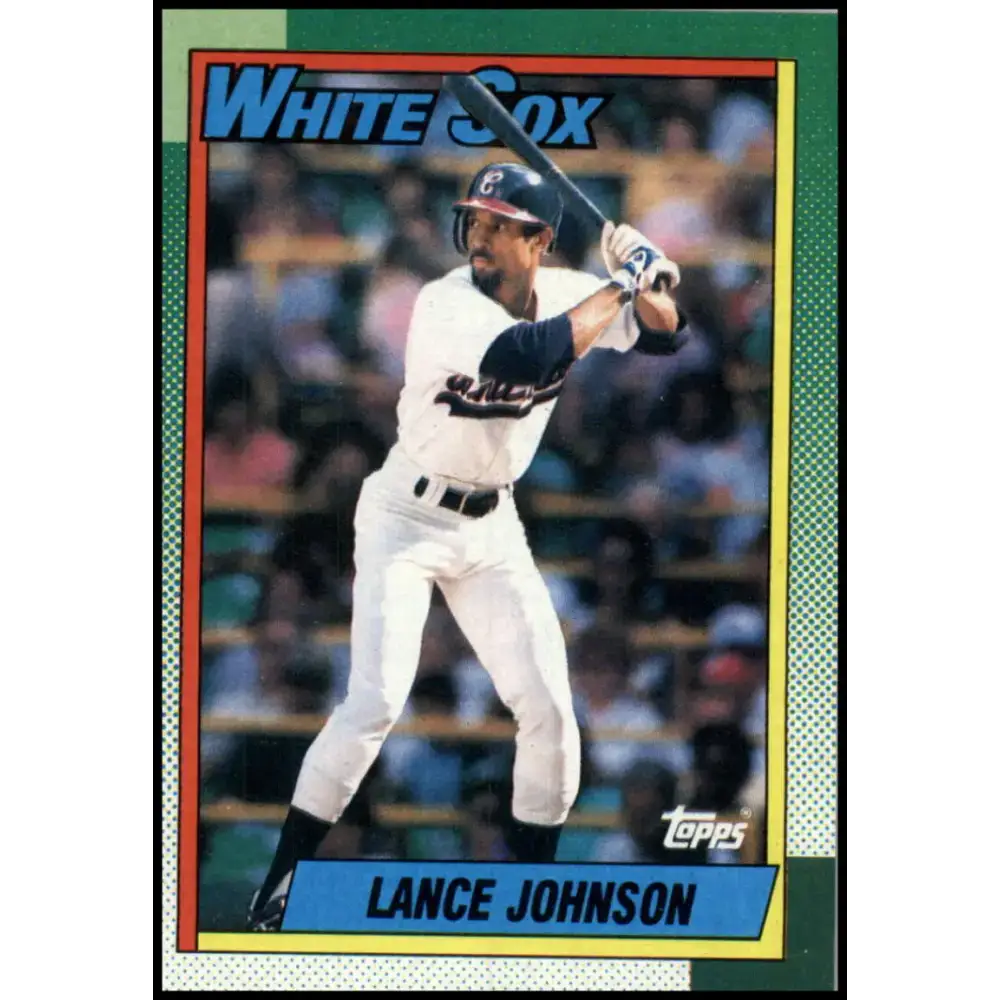 1990 Topps #587 Lance Johnson NM-MT Chicago White Sox Baseball Card - Baseball Card Single