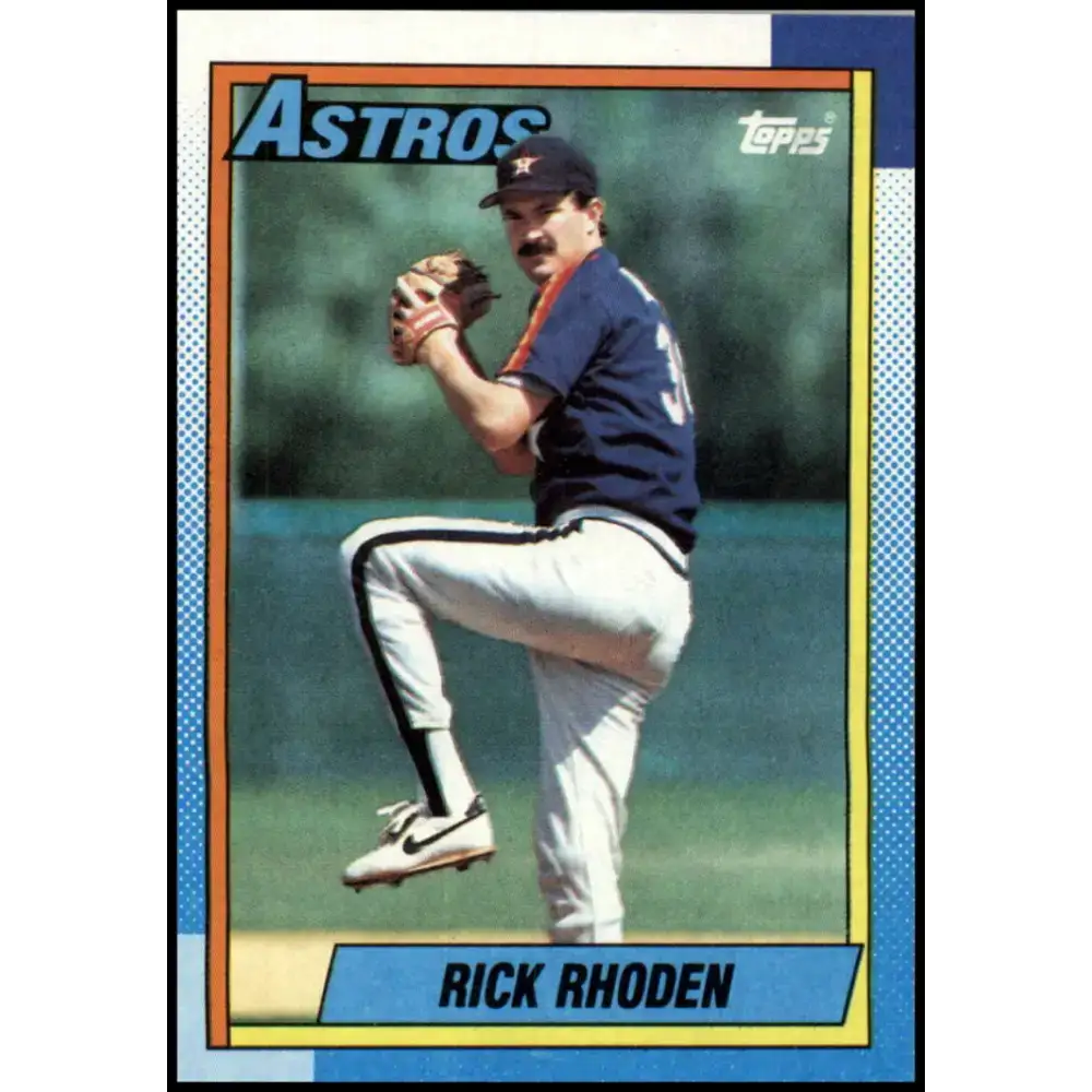 1990 Topps #588 Rick Rhoden NM-MT Houston Astros Baseball Card - Baseball Card Single