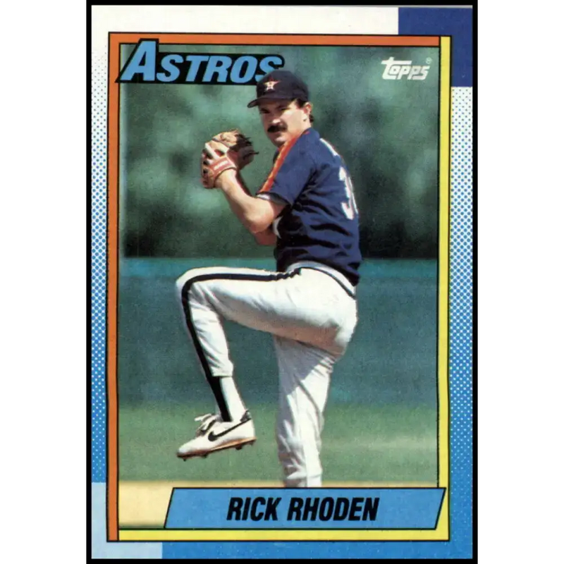 1990 Topps #588 Rick Rhoden NM-MT Houston Astros Baseball Card - Baseball Card Single