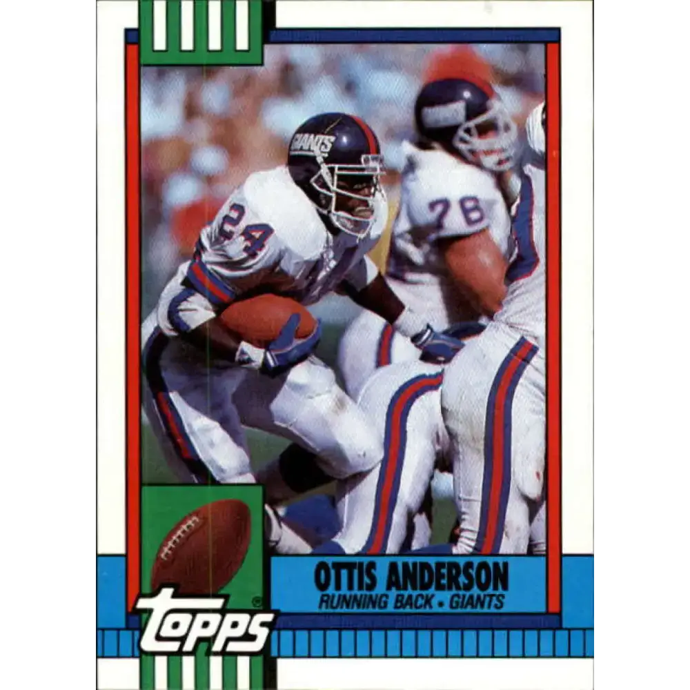 1990 Topps #59 Ottis Anderson EX Excellent New York Giants Football Card - Football Card Single