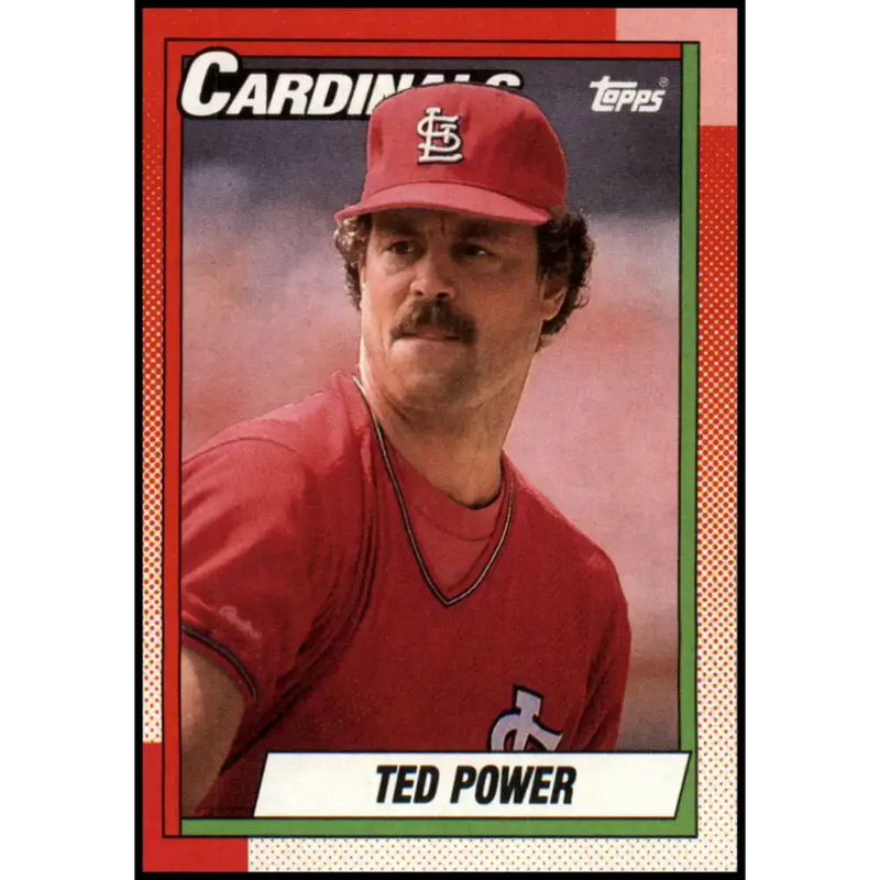 1990 Topps #59 Ted Power NM-MT St. Louis Cardinals Baseball Card - Baseball Card Single