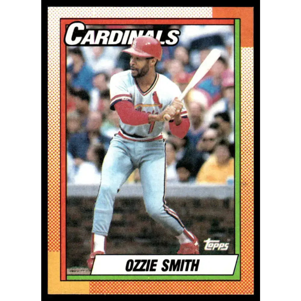 1990 Topps #590 Ozzie Smith EX/NM St. Louis Cardinals Baseball Card - Baseball Card Single