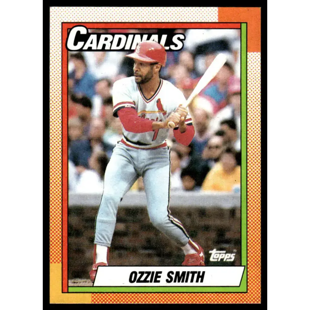 1990 Topps #590 Ozzie Smith EX/NM St. Louis Cardinals Baseball Card - Baseball Card Single