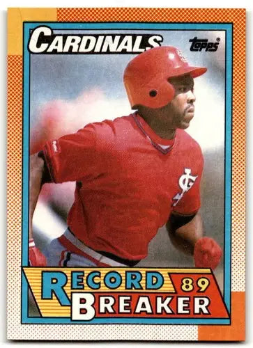 1990 Topps #6 Vince Coleman NM Near Mint Cardinals RB ID:43430 - Baseball Card Single