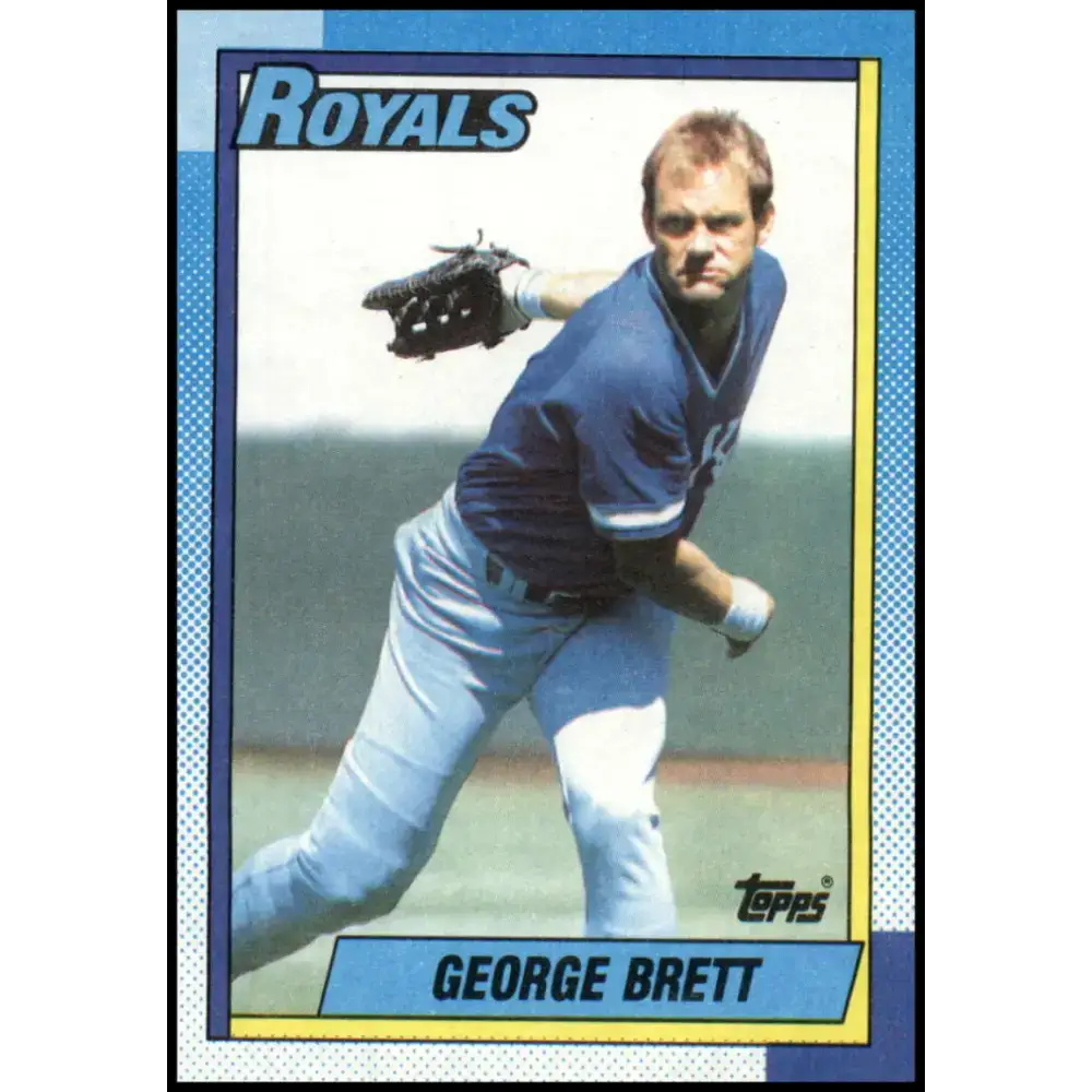 1990 Topps #60 George Brett NM-MT Kansas City Royals Baseball Card - Baseball Card Single