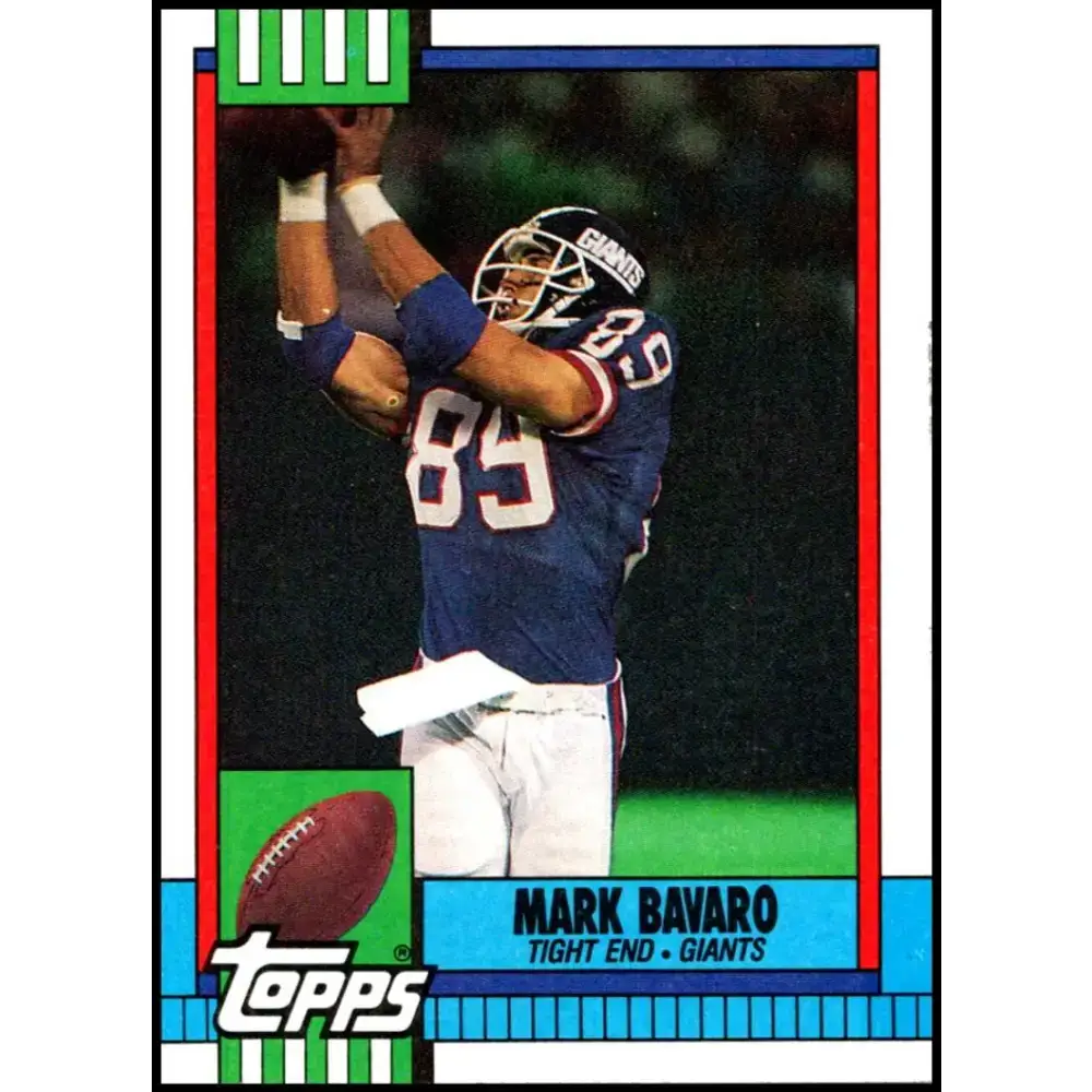 1990 Topps #60 Mark Bavaro EX Excellent New York Giants Football Card - Football Card Single