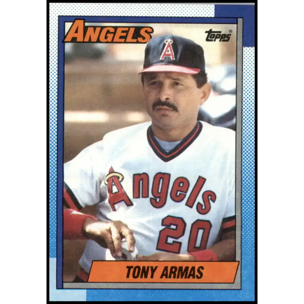 1990 Topps #603 Tony Armas NM-MT California Angels Baseball Card - Baseball Card Single