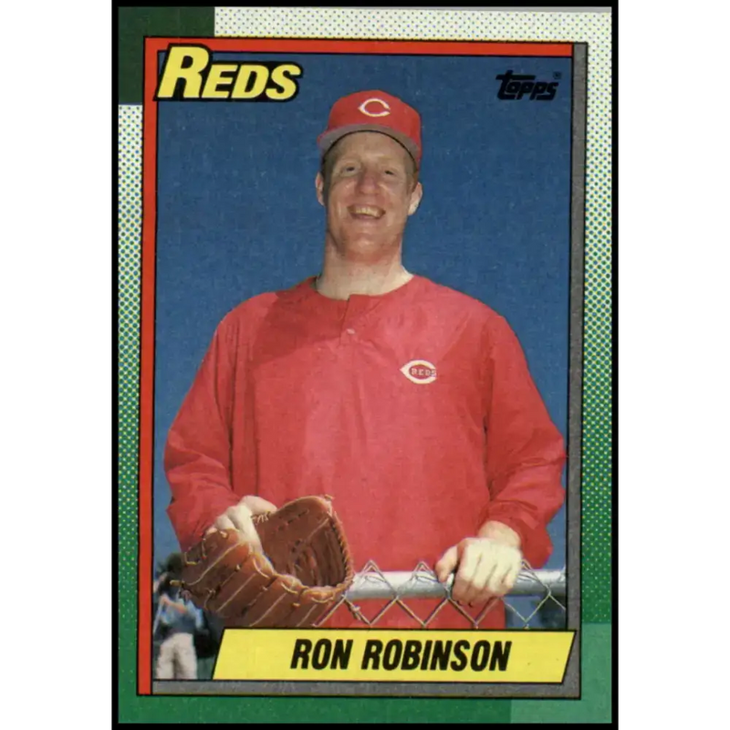 1990 Topps #604 Ron Robinson NM-MT Cincinnati Reds Baseball Card - Baseball Card Single