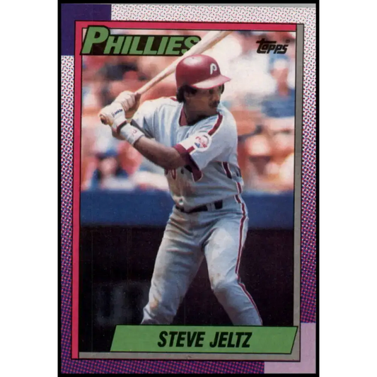 1990 Topps #607 Steve Jeltz NM-MT Philadelphia Phillies Baseball Card - Baseball Card Single
