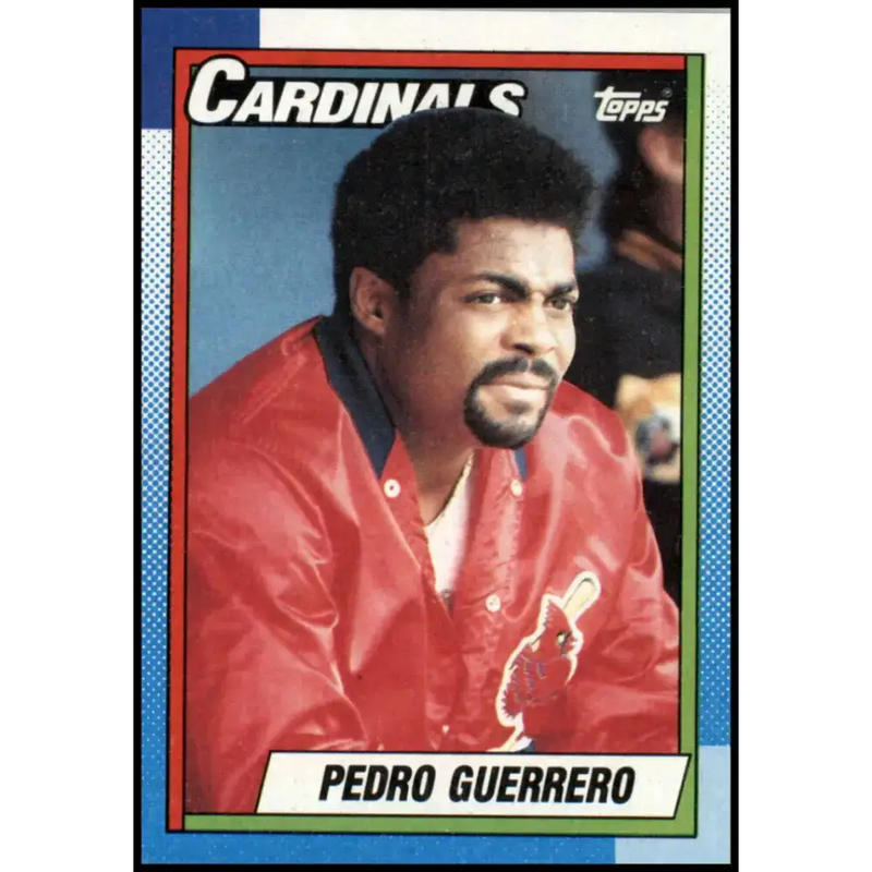 1990 Topps #610 Pedro Guerrero NM-MT St. Louis Cardinals Baseball Card - Baseball Card Single