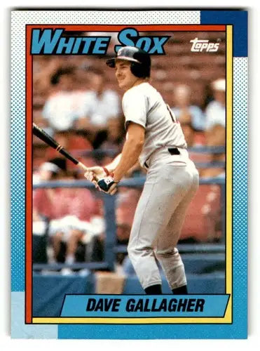 1990 Topps #612 Dave Gallagher Chicago White Sox Baseball Cards EX/N ID:53642 - Baseball Card Single