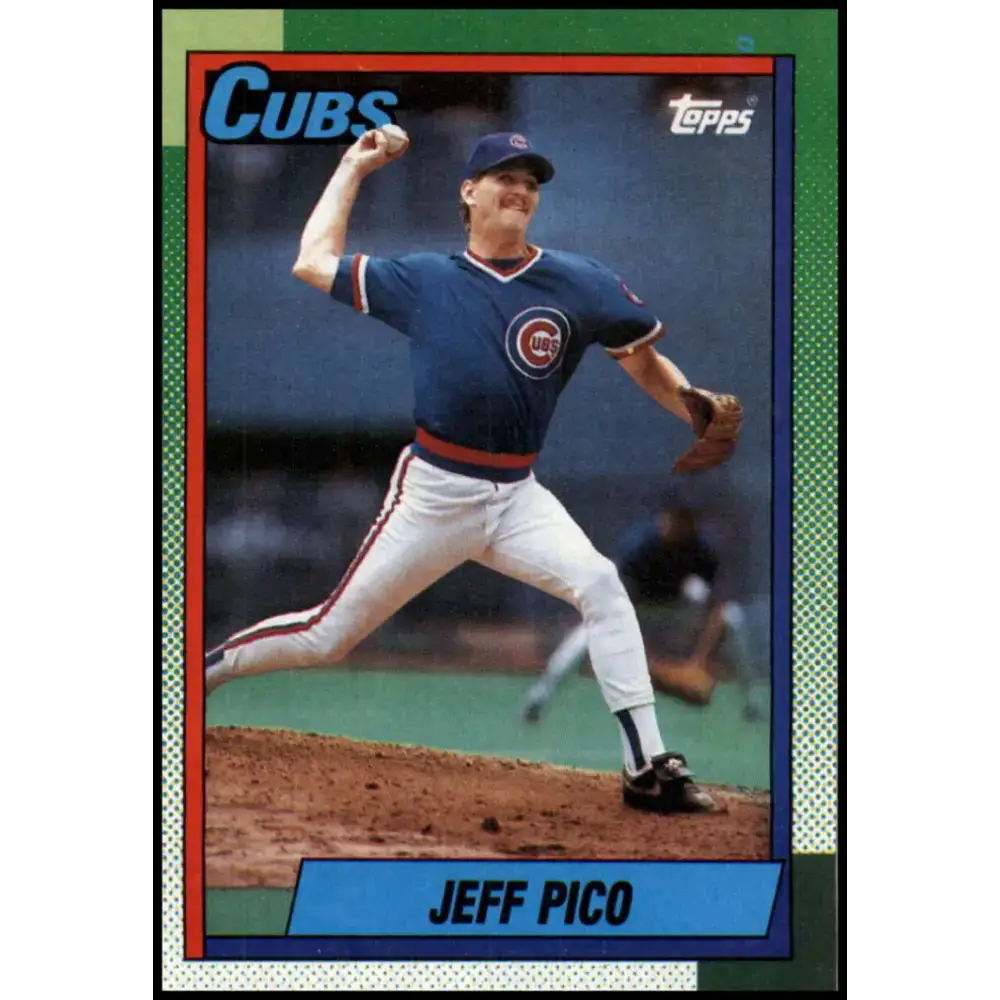1990 Topps #613 Jeff Pico NM-MT Chicago Cubs Baseball Card - Baseball Card Single