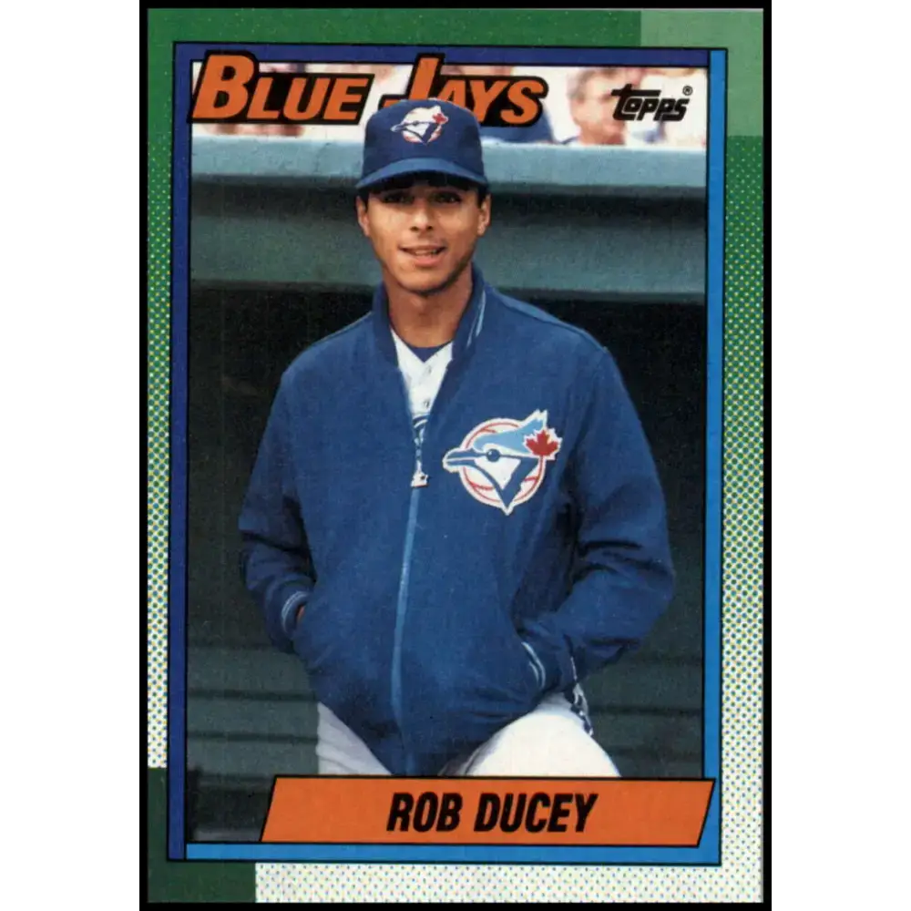 1990 Topps #619 Rob Ducey NM-MT Toronto Blue Jays Baseball Card - Baseball Card Single