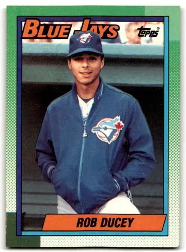1990 Topps #619 Rob Ducey NM Near Mint Blue Jays ID:43443 - Baseball Card Single