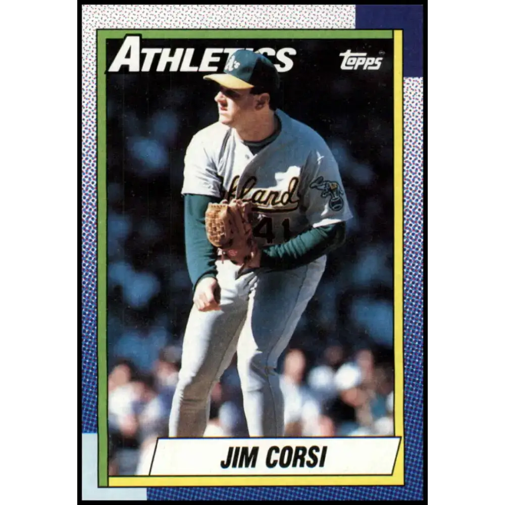 1990 Topps #623 Jim Corsi NM-MT Oakland Athletics Baseball Card - Baseball Card Single
