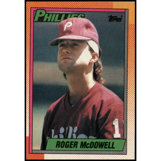 1990 Topps #625 Roger McDowell NM-MT Philadelphia Phillies Baseball Card - Baseball Card Single