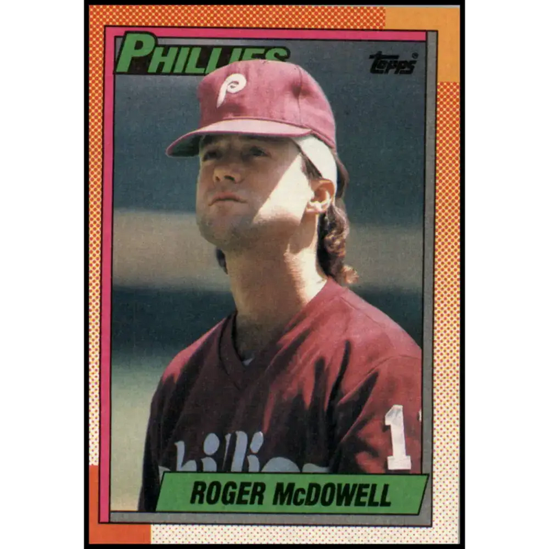 1990 Topps #625 Roger McDowell NM-MT Philadelphia Phillies Baseball Card - Baseball Card Single