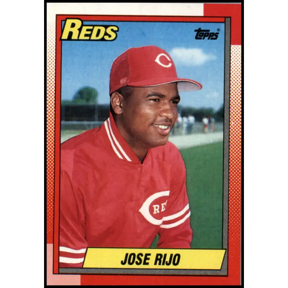 1990 Topps #627 Jose Rijo NM-MT Cincinnati Reds Baseball Card - Baseball Card Single