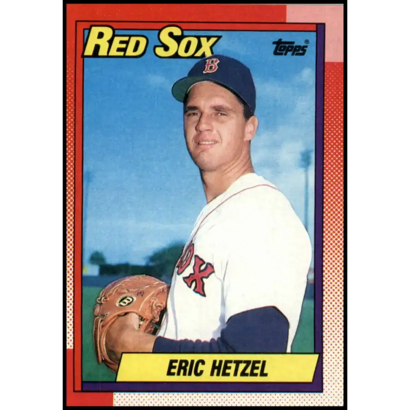 1990 Topps #629 Eric Hetzel NM-MT Boston Red Sox Baseball Card - Baseball Card Single