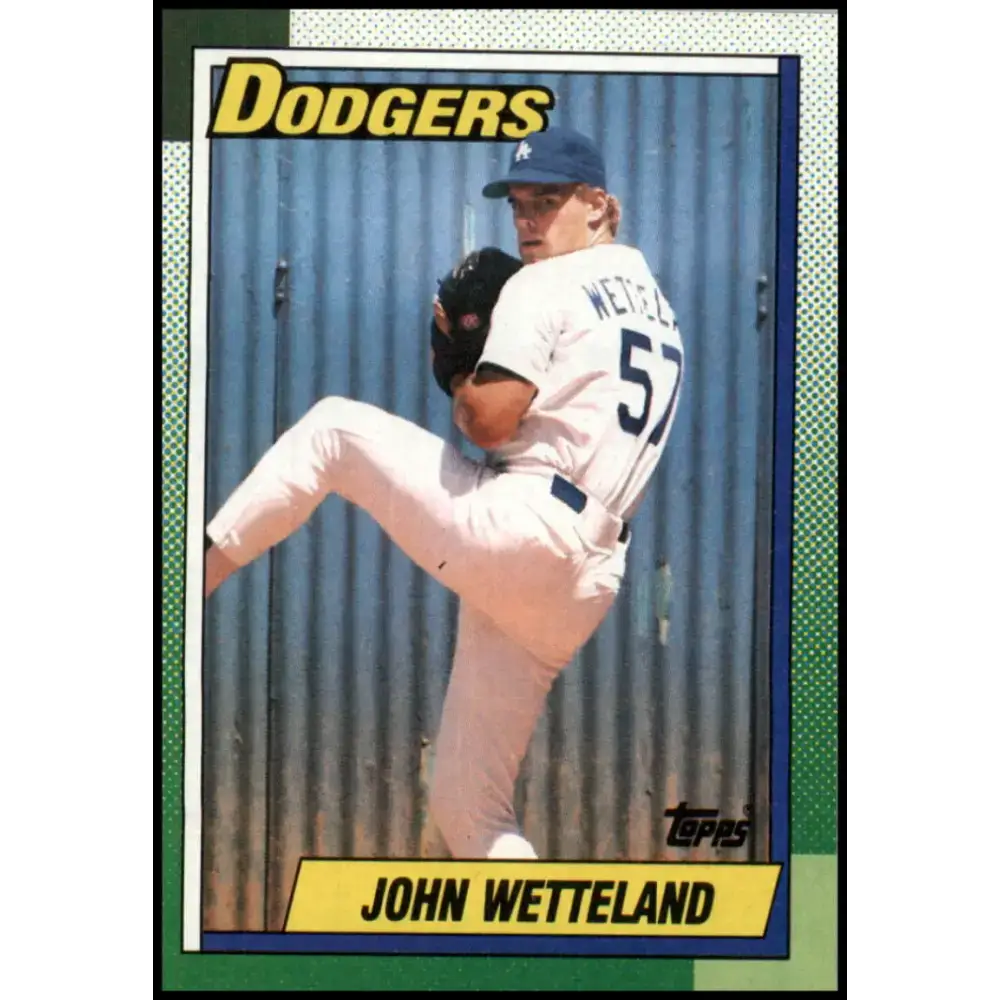 1990 Topps #631 John Wetteland NM-MT Los Angeles Dodgers Baseball Card - Baseball Card Single