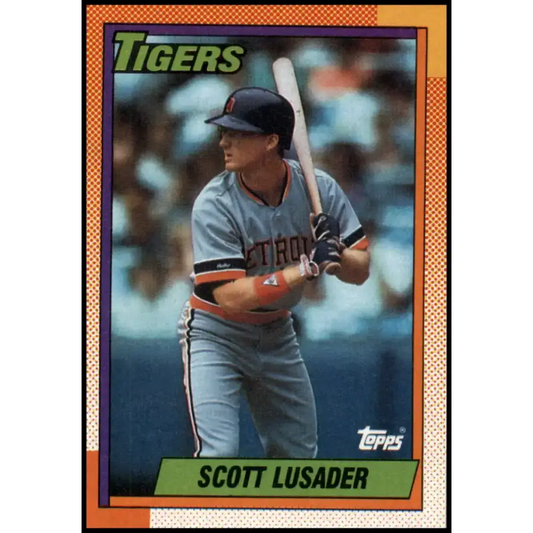 1990 Topps #632 Scott Lusader NM-MT Detroit Tigers Baseball Card - Baseball Card Single