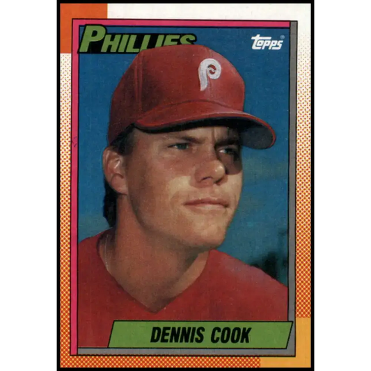1990 Topps #633 Dennis Cook NM-MT Philadelphia Phillies Baseball Card - Baseball Card Single