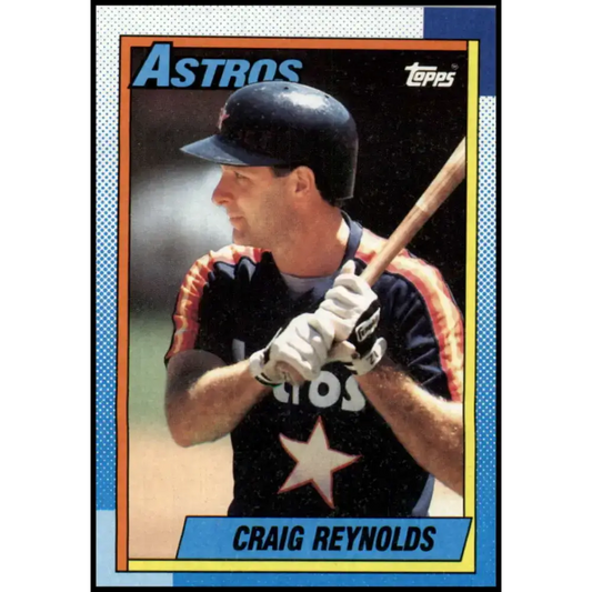 1990 Topps #637 Craig Reynolds NM-MT Houston Astros Baseball Card - Baseball Card Single