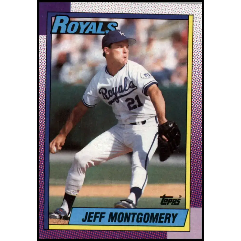 1990 Topps #638 Jeff Montgomery NM-MT Kansas City Royals Baseball Card - Baseball Card Single