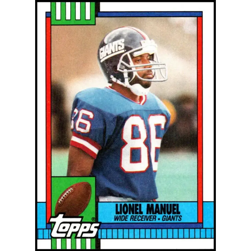 1990 Topps #64 Lionel Manuel EX Excellent New York Giants Football Card - Football Card Single