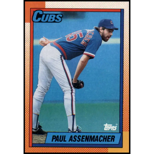 1990 Topps #644 Paul Assenmacher NM-MT Chicago Cubs Baseball Card - Baseball Card Single